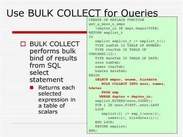 is it good to use limit keyword with bulk collect