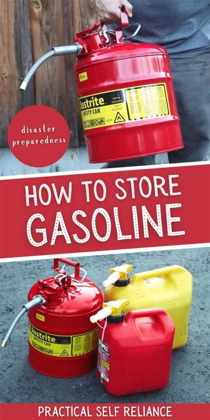 is it safe to store gasoline in the garage