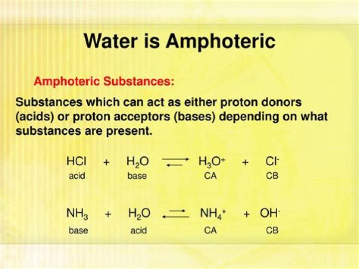 Is Na2O amphoteric?