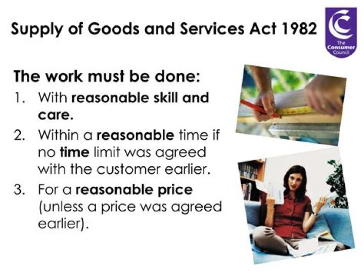 Is the Supply of Goods and Services Act 1982 still valid?