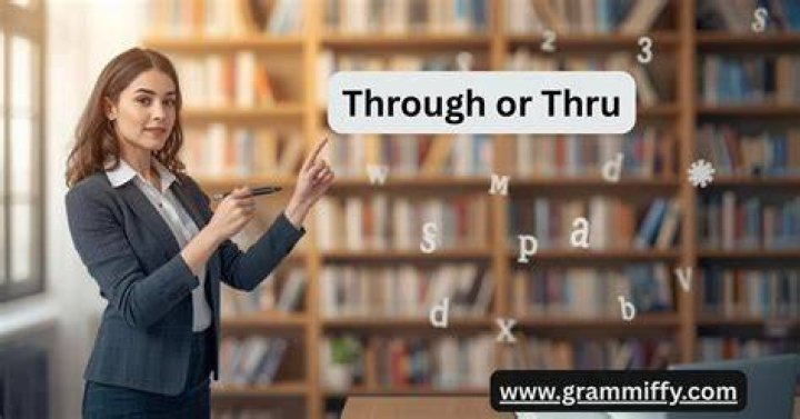 Is thru a real word?