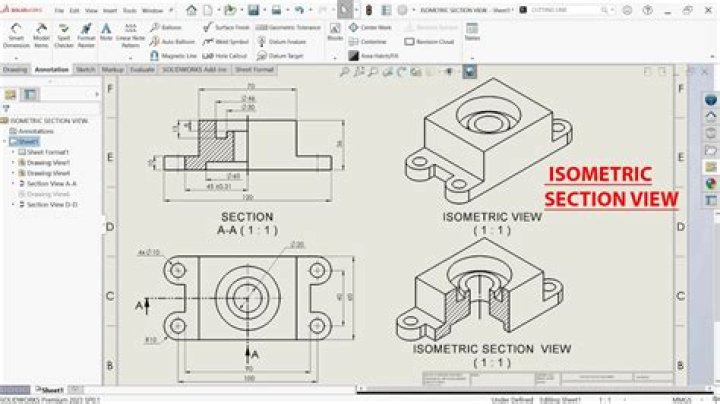 isometric view solidworks