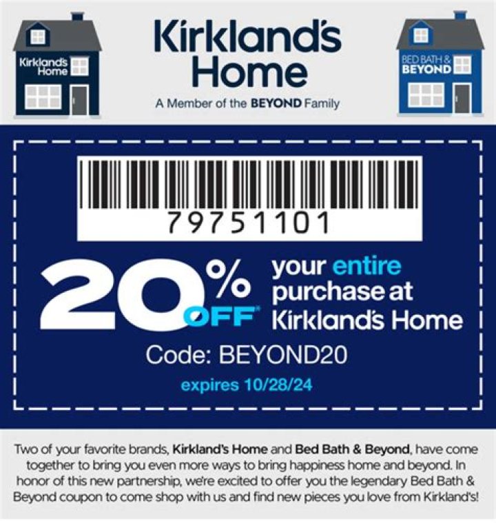 kirklands coupons