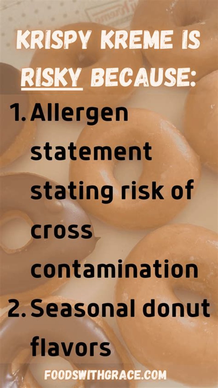 krispy kreme allergen menu