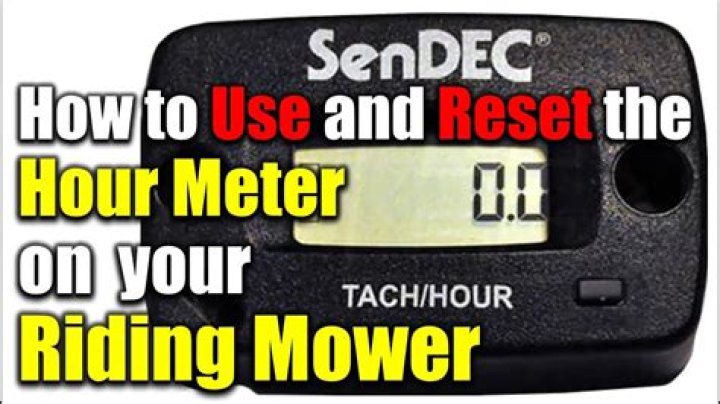 lawn mower hour meter