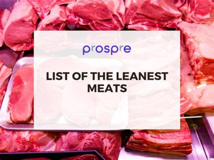 leanest red meats list