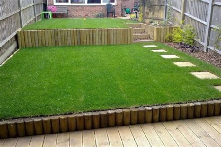 levelling a sloping garden