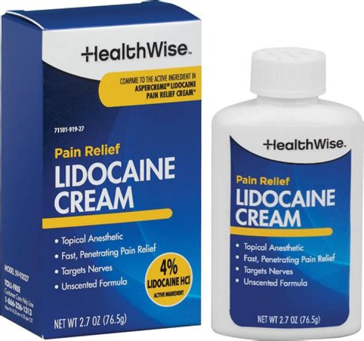 lidocaine cream for shingles