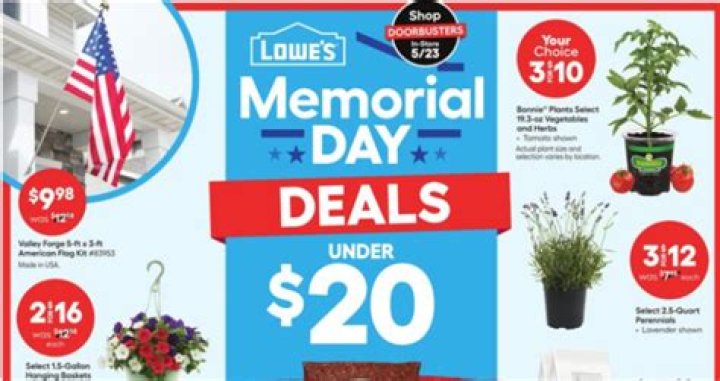 lowes memorial day sale