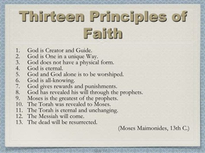 maimonides 13 principles of faith