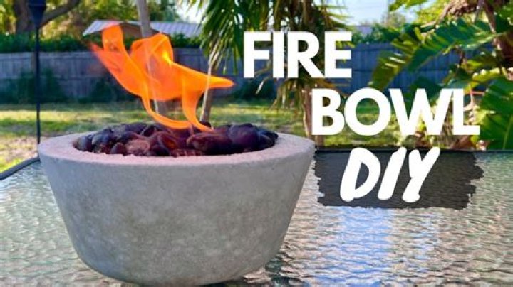 make your own concrete fire bowl