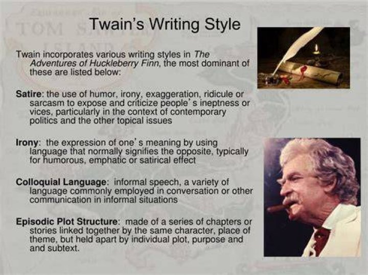 mark twain writing style