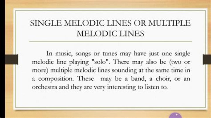 melodic line