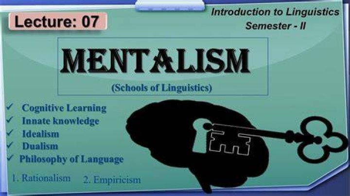 mentalism in linguistics