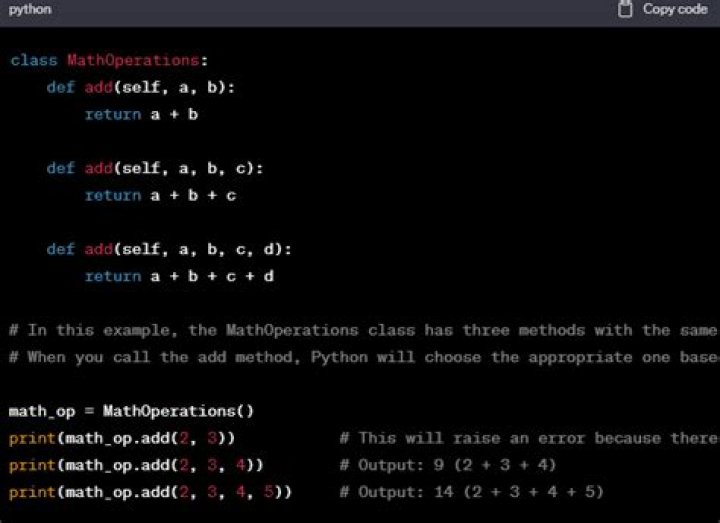 method overloading in python