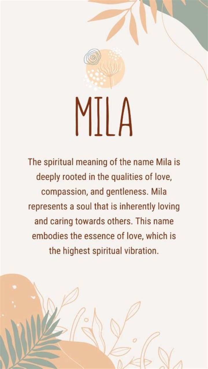 mila name meaning