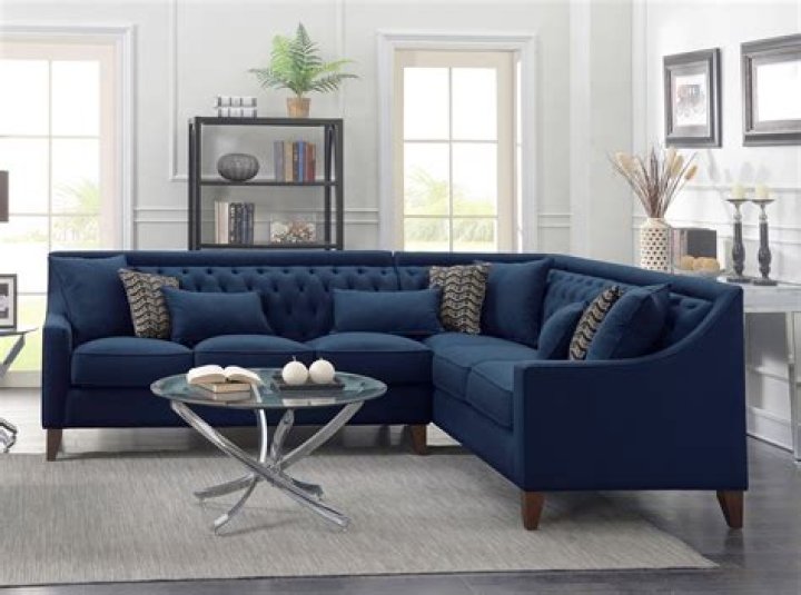 navy blue sofa