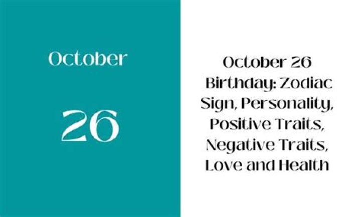 october 26 zodiac sign