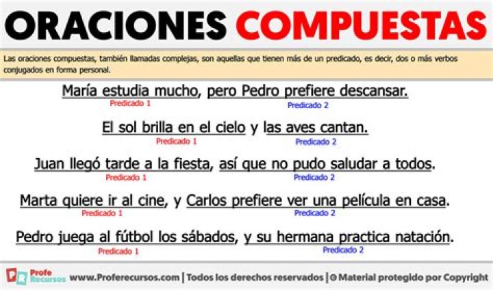 oraciones simples y compuestas
