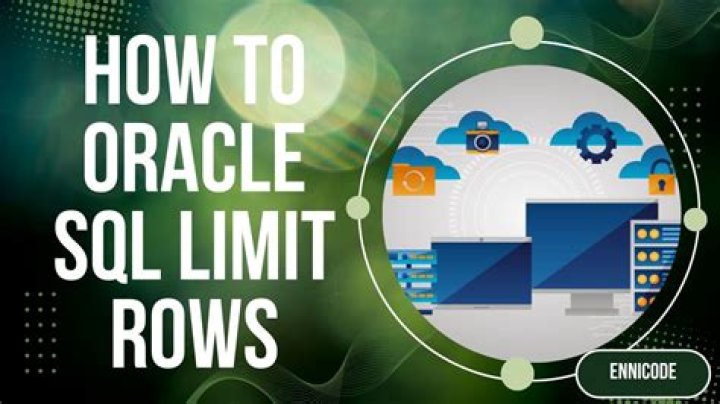 oracle limit rows