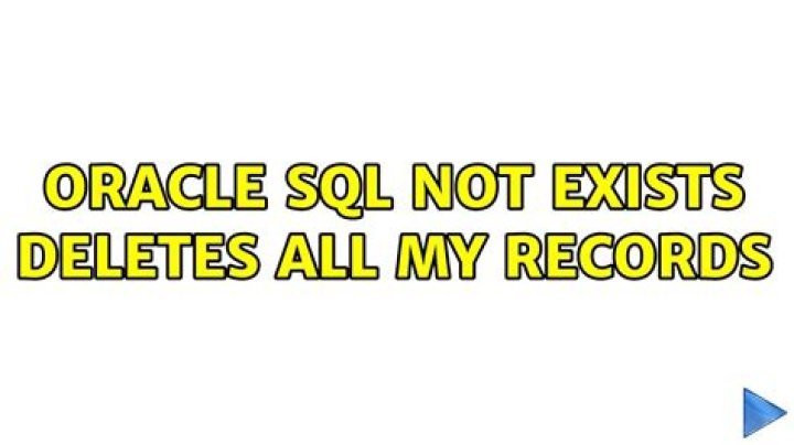 oracle sql not exists