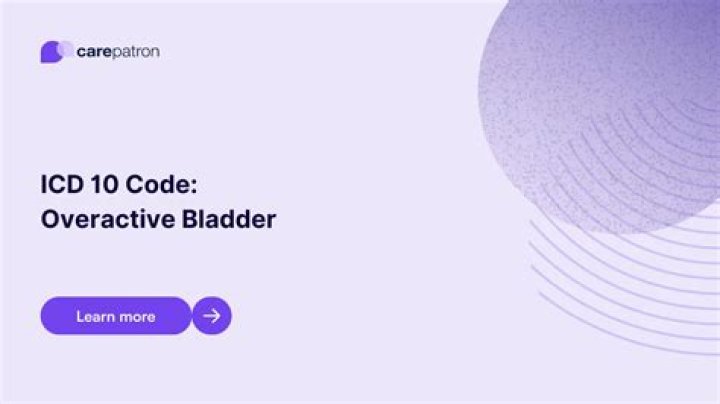 overactive bladder icd 10