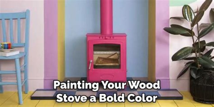 painted wood stove