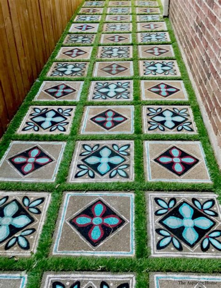 painting concrete pavers