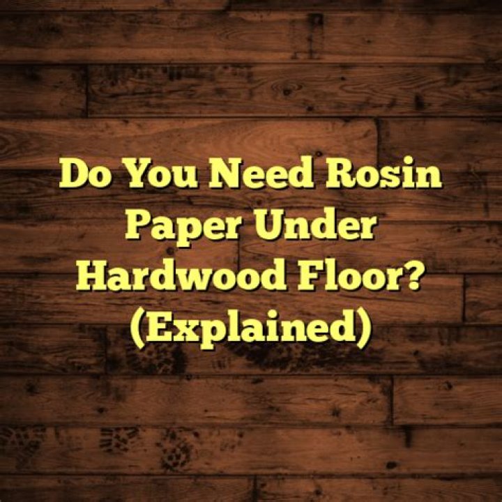 paper under hardwood floor