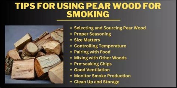 pear wood for smoking