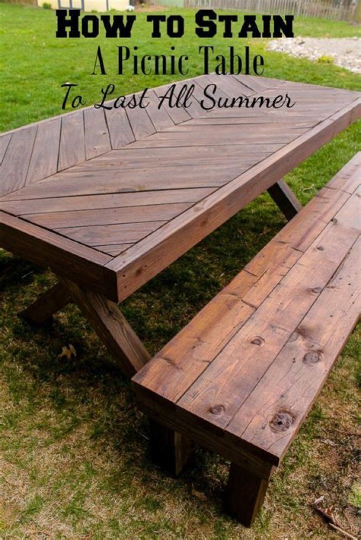 picnic table stain