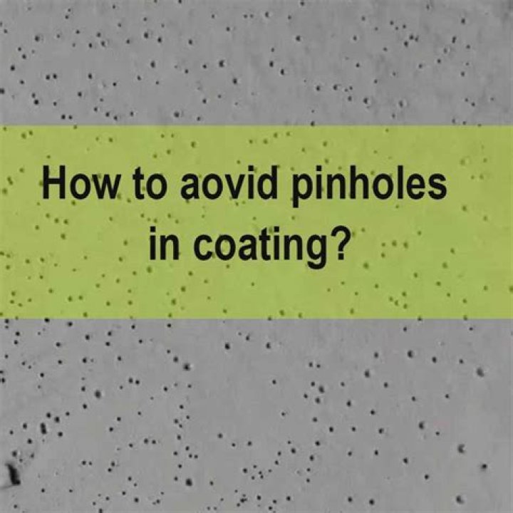 pinholes in paint