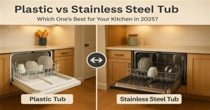 plastic vs stainless steel dishwasher tub