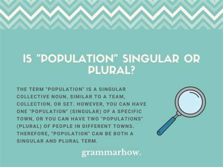 population singular or plural