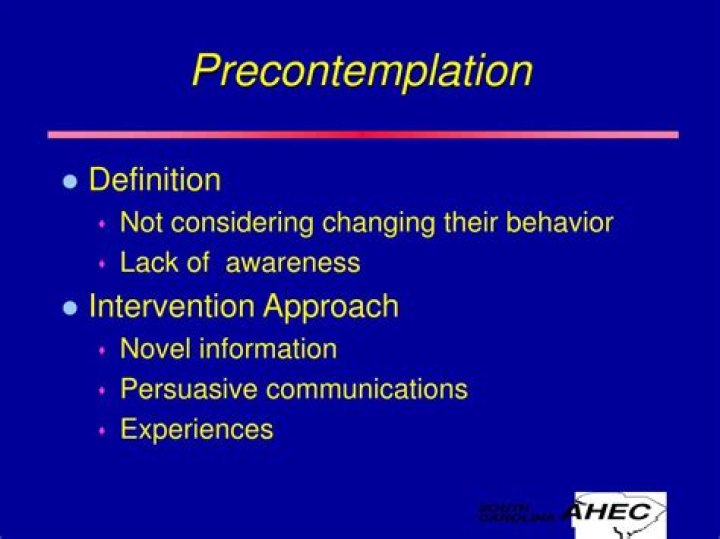 precontemplation definition
