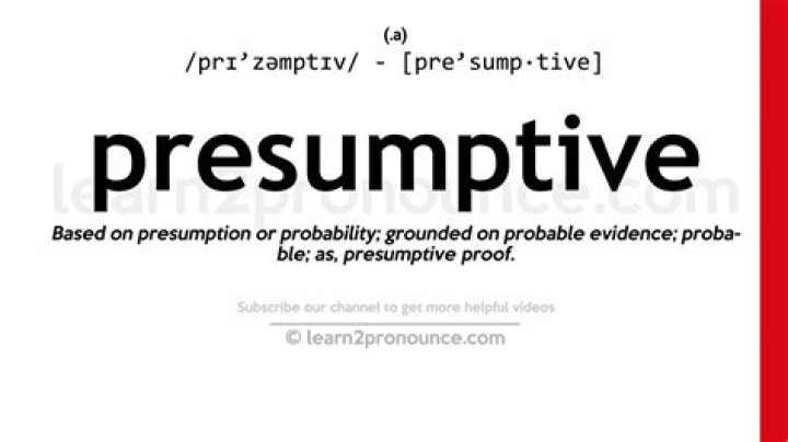 presumptive definition