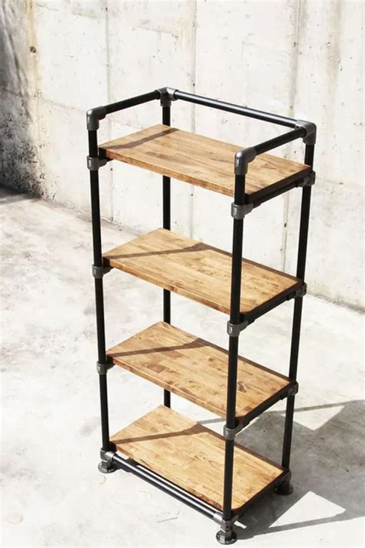 pvc pipe shelf