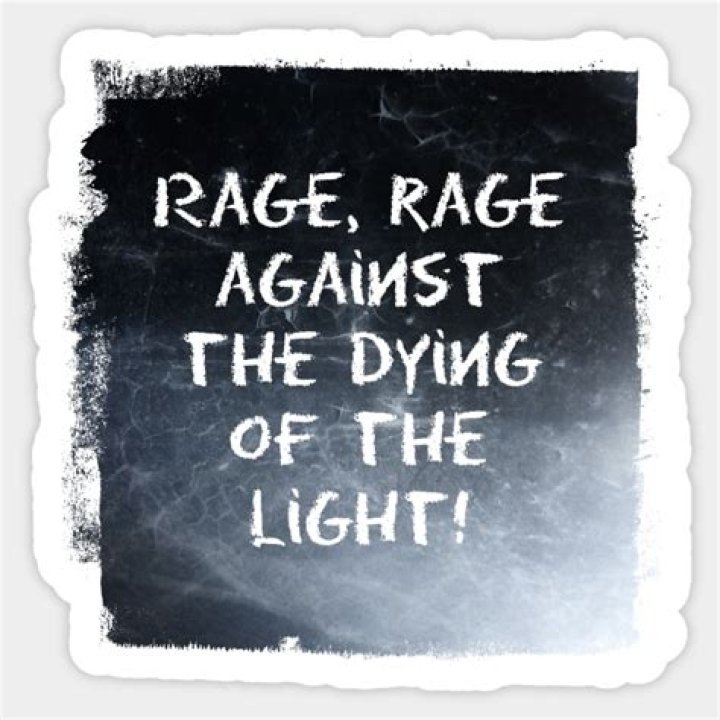 rage rage against the dying of the light tattoo
