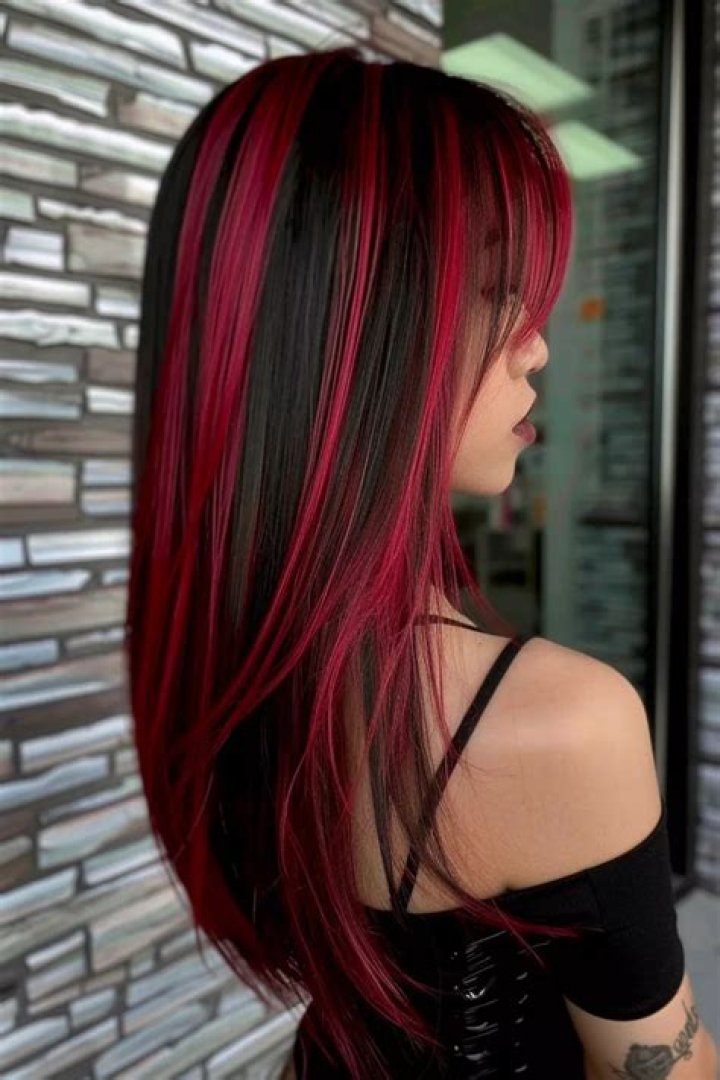 red and black hair
