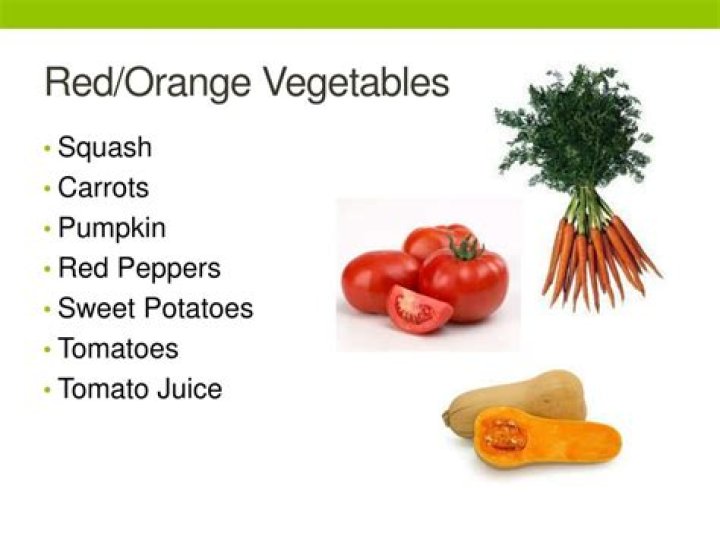 red or orange vegetables