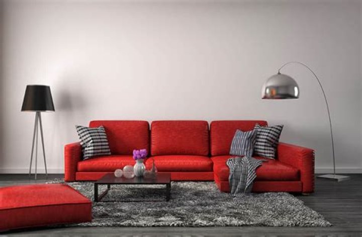 red sofa what colour walls