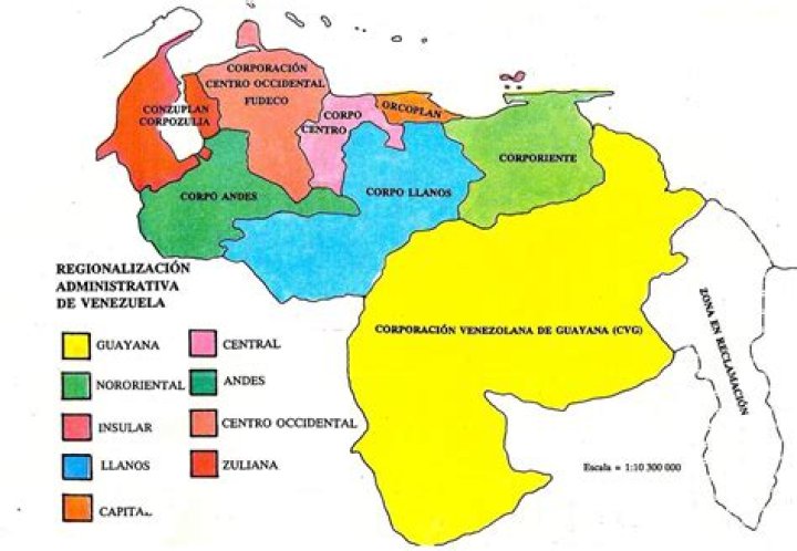 regiones de venezuela