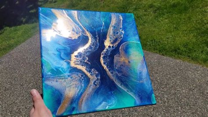 resin on canvas