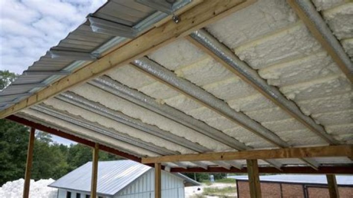 rigid foam insulation under metal roof