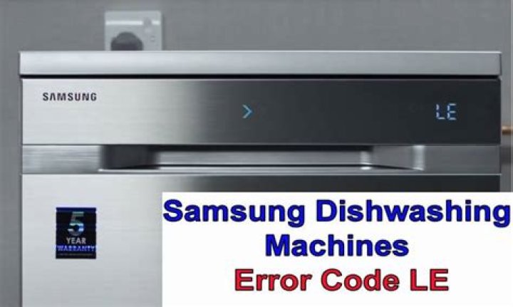 samsung dishwasher le code