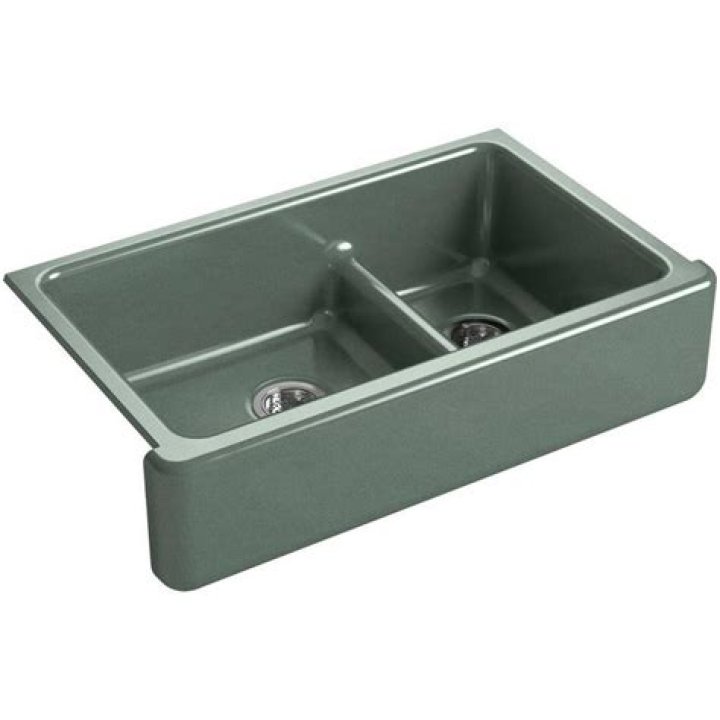 self trimming farmhouse sink