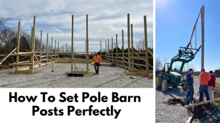 setting pole barn posts