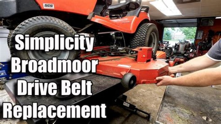 simplicity drive belt replacement