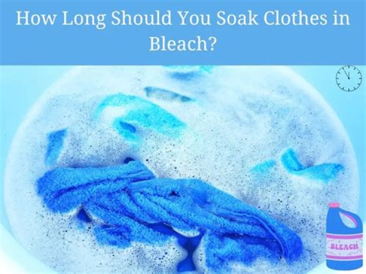 soaking clothes in bleach overnight