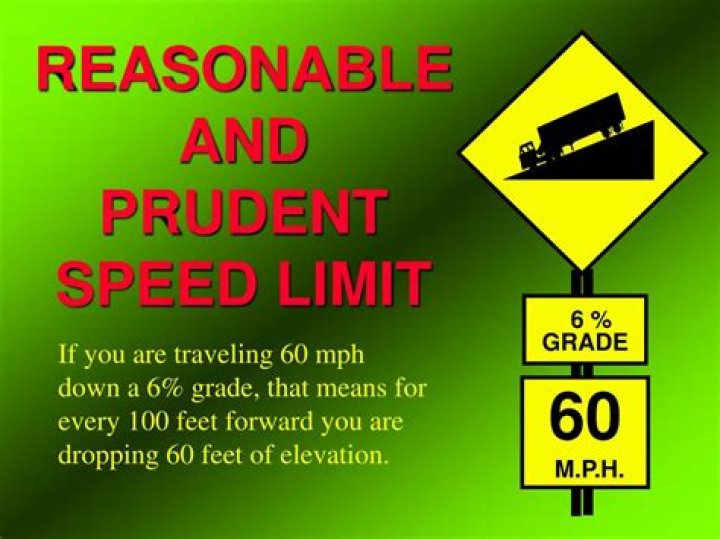 speed not reasonable and prudent